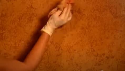 How to paint a faux leather wall