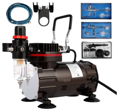 Best budget air compressor VIVOHOME airbrushing with airbrush kits