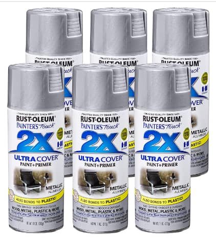 Best 2X Enamel Spray Paint For Garage: Rust-Oleum Aluminum Spray Paint